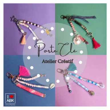 Bijou déco : accroche sac et son bar à perles