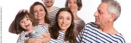 Séance photo studio famille