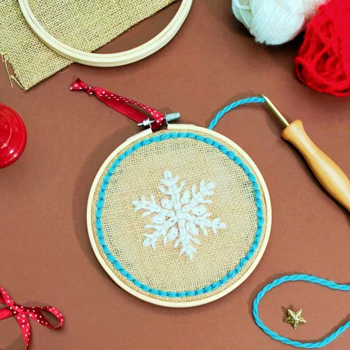 DIY Punch Needle esprit de Noël - Enfants dès 9 ans.