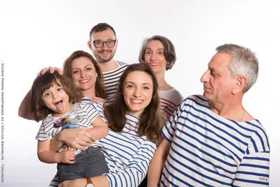 Séance photo studio famille