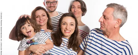 Séance photo studio famille