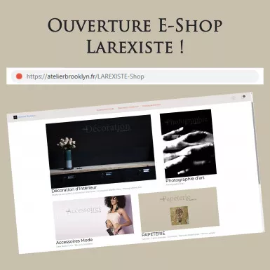 Ouverture e-boutique : LAREXISTE-Shop