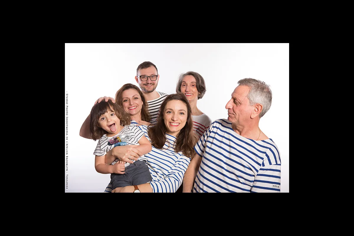 Séance photo studio famille