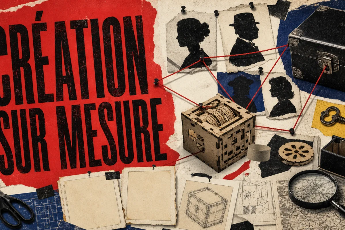 Prestation de Création d'Escape Game / Jeu d'Énigme / Murder Party sur mesure