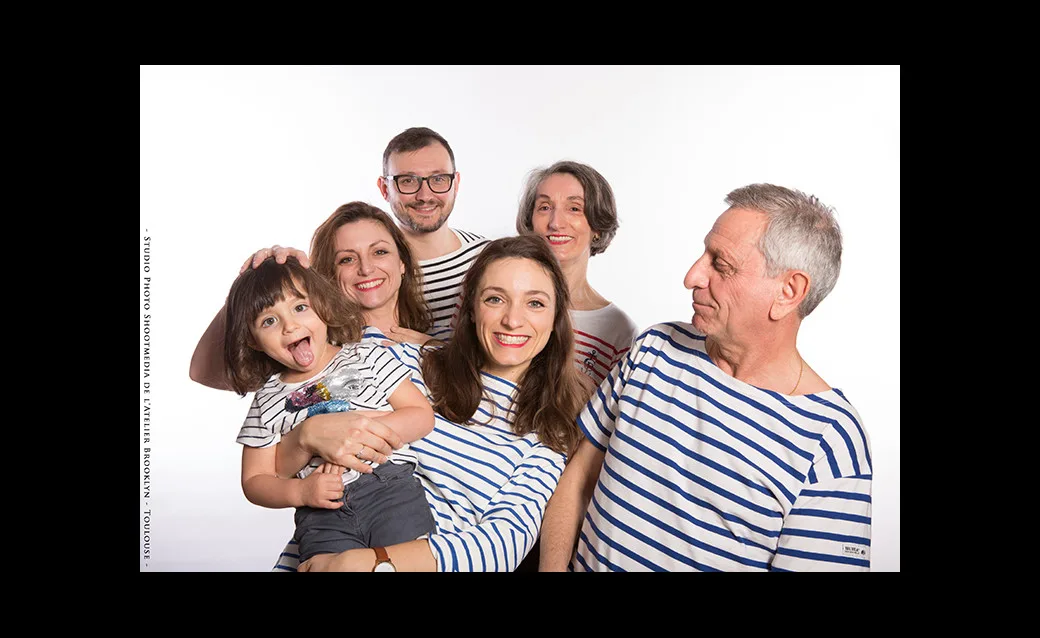 Séance photo studio famille