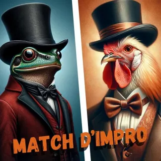 Mini-match d'Impro 4/4 - les Poulets VS les Grenouilles