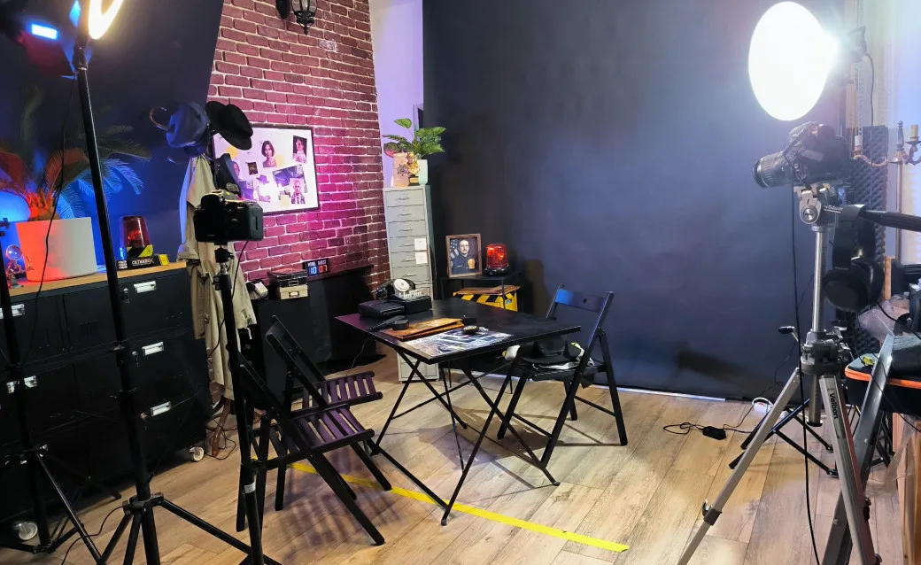 Location du Studio Photo 2heures avec une mini-formation de 15 minutes.