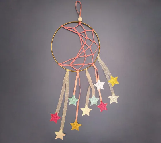 Attrape rêve Croissant de lune et étoiles